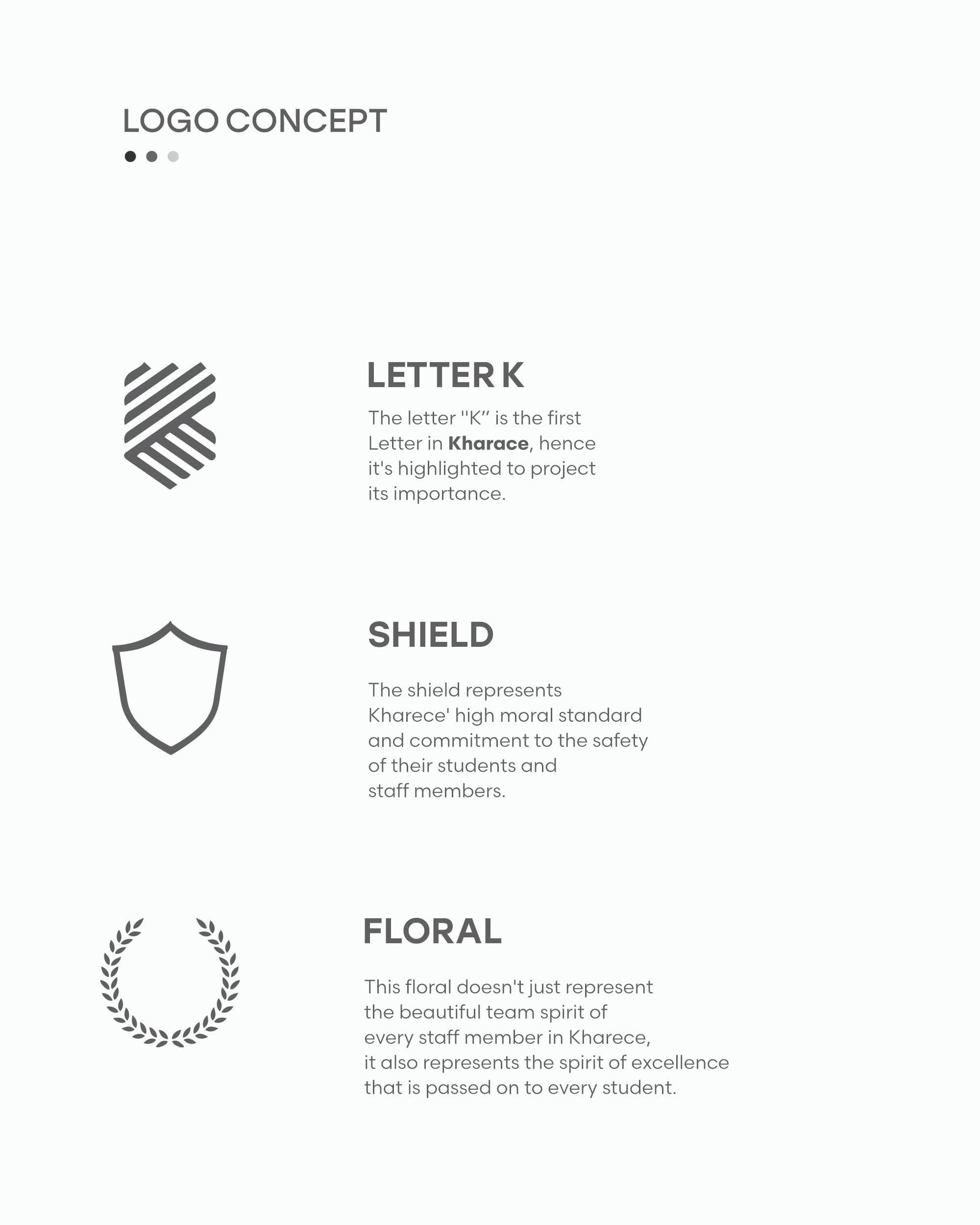 Kharece Schools visual identity