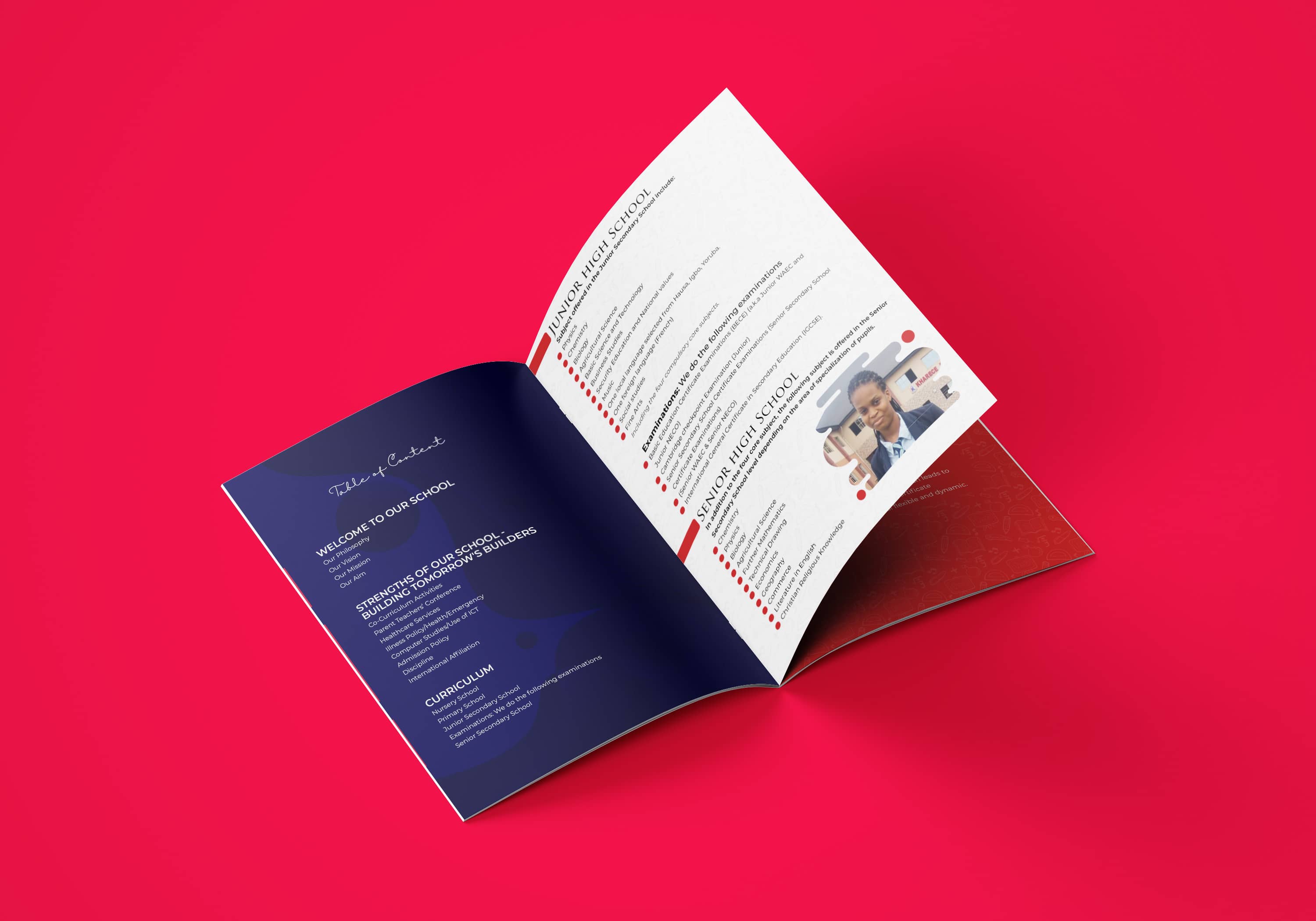 Kharece Schools signage and print